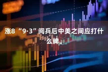 涨8 “9·3”阅兵后中美之间应打什么牌。